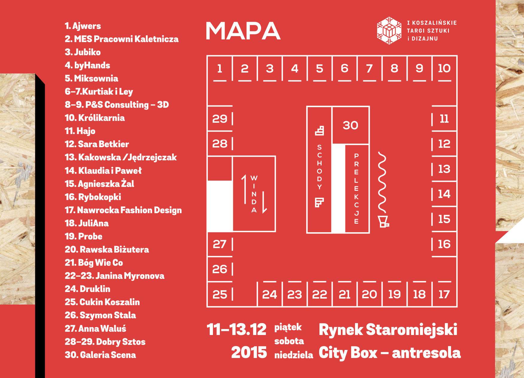 Mapka targów